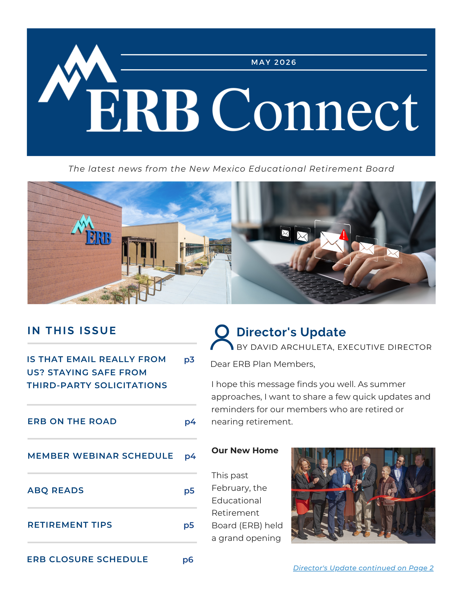 ERB Connect January 2026 - page 1 image